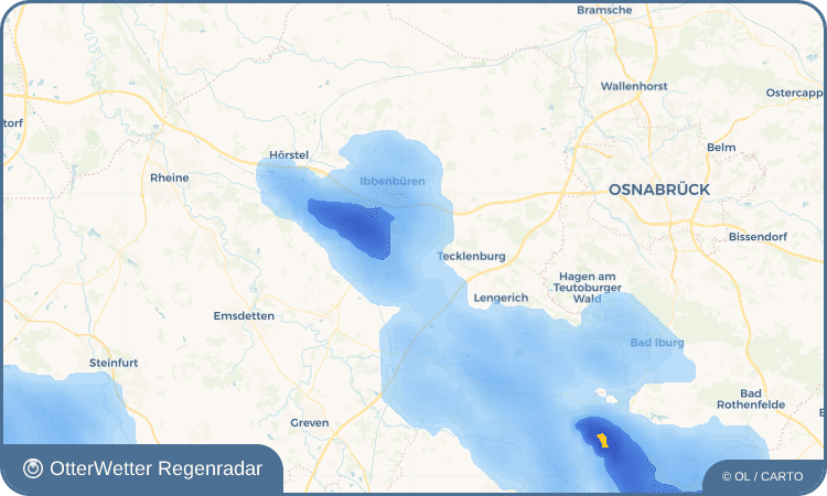 OtterWetter Regenradar-Widget Brochterbeck