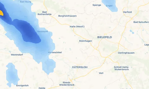 Regenradar Vorschaubild - Aktuelle Niederschläge in Brockhagen und Umgebung