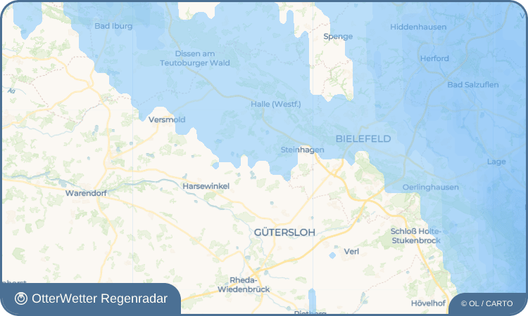 Widget-Vorschau für Brockhagen Wetter-Widget-Vorschau mit Vorhersagedaten für Brockhagen