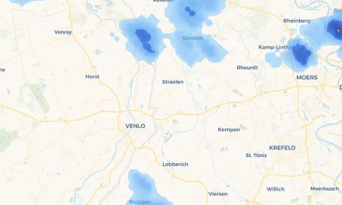 Regenradar Vorschaubild - Aktuelle Niederschläge in Broekhuysen und Umgebung