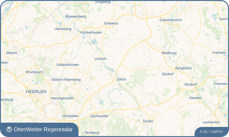 Wetter-Widget-Vorschau mit Vorhersagedaten für Broich