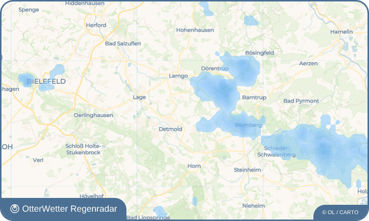 OtterWetter Regenradar-Widget Brokhausen