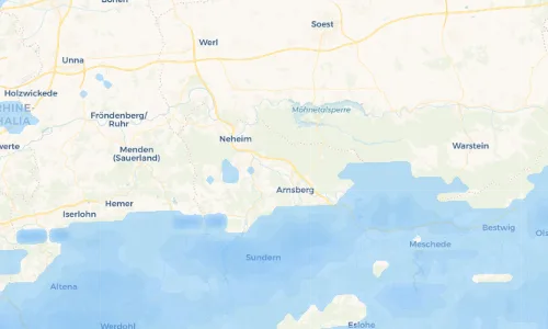 Regenradar Vorschaubild - Aktuelle Niederschläge in Bruchhausen und Umgebung