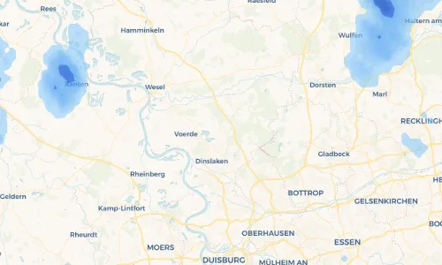 Regenradar Vorschaubild - Aktuelle Niederschläge in Bruckhausen und Umgebung