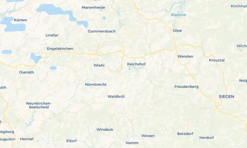 Regenradar-Vorschau: aktuelle Niederschläge in Brüchermühle und Umgebung
