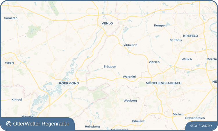 OtterWetter Regenradar-Widget Brüggen
