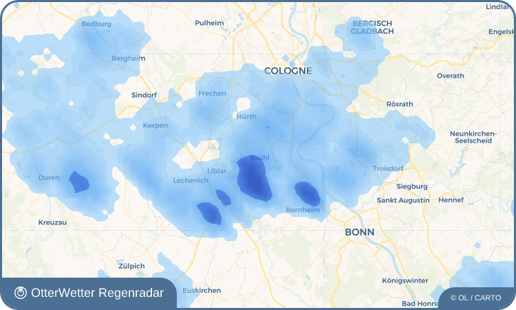 OtterWetter Regenradar-Widget Brühl
