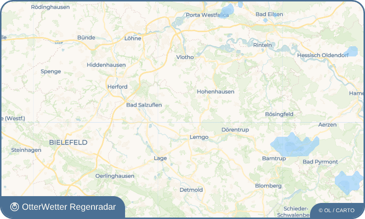 OtterWetter Regenradar-Widget Brüntorf