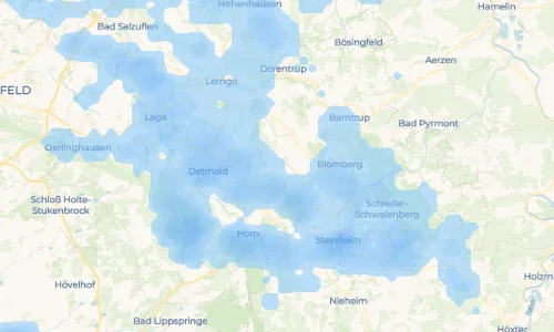 Regenradar Vorschaubild - Aktuelle Niederschläge in Brüntrup und Umgebung