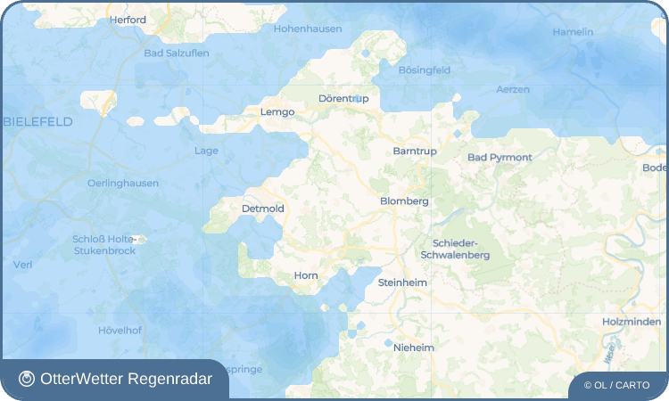 OtterWetter Regenradar-Widget Brüntrup