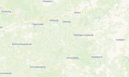 Regenradar Vorschaubild - Aktuelle Niederschläge in Brunskappel und Umgebung