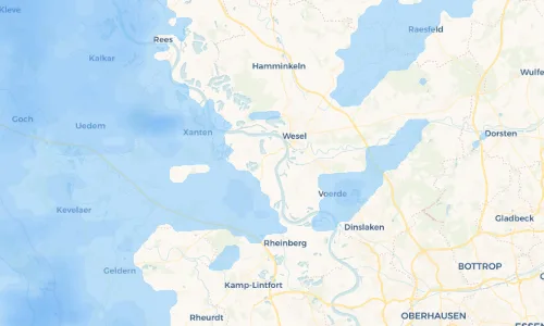 Regenradar Vorschaubild - Aktuelle Niederschläge in Büderich und Umgebung