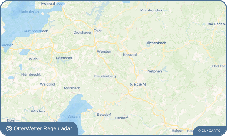 OtterWetter Regenradar-Widget Bühl