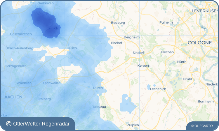 OtterWetter Regenradar-Widget Bürgewald
