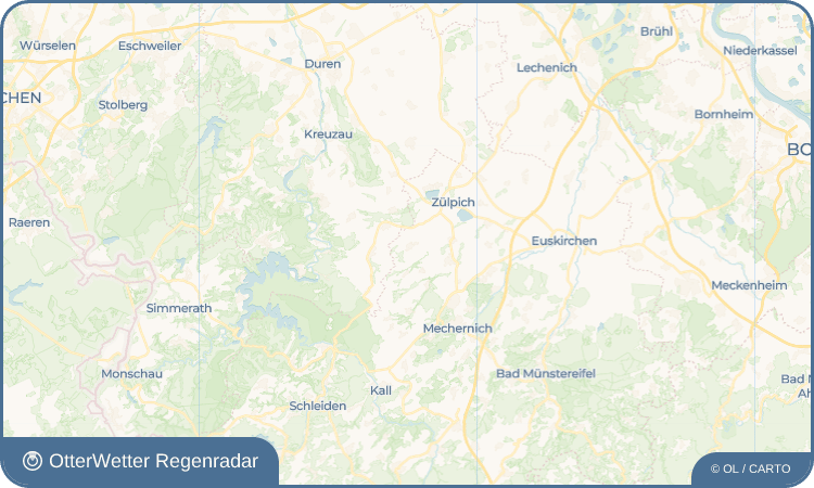 OtterWetter Regenradar-Widget Bürvenich