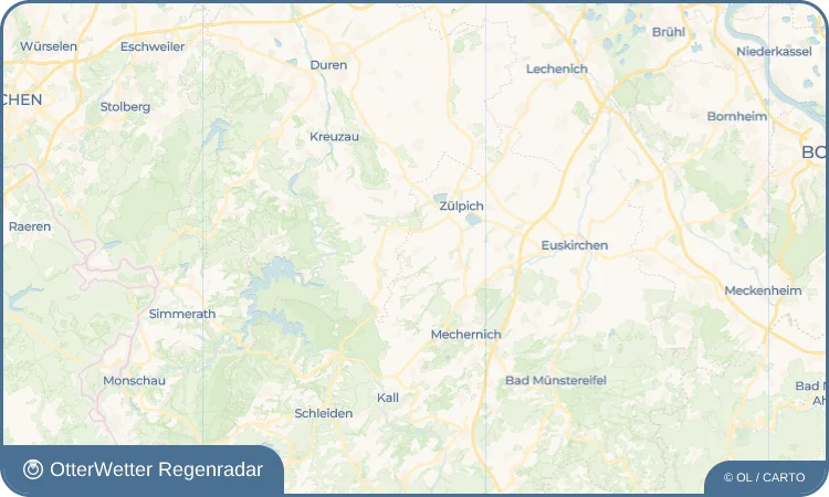Wetter-Widget-Vorschau mit Vorhersagedaten für Bürvenich
