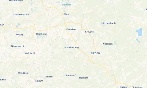 Regenradar Vorschaubild - Aktuelle Niederschläge in Büschergrund und Umgebung