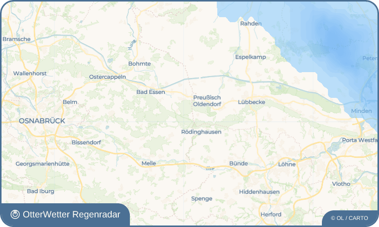 OtterWetter Regenradar-Widget Büscherheide