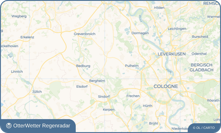 Wetter-Widget-Vorschau mit Vorhersagedaten für Büsdorf