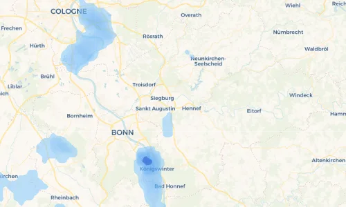 Regenradar Vorschaubild - Aktuelle Niederschläge in Buisdorf und Umgebung
