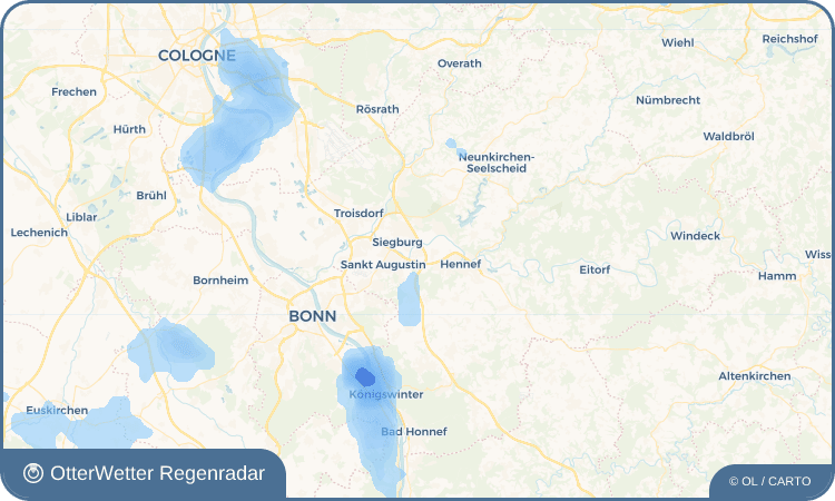 OtterWetter Regenradar-Widget Buisdorf