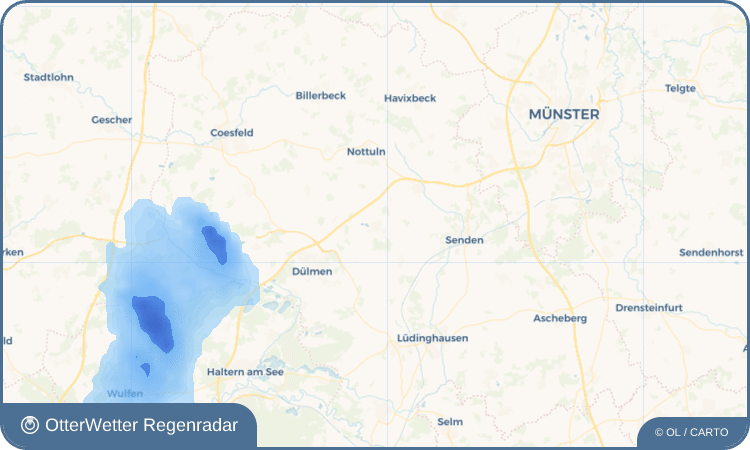 Widget-Vorschau für Buldern Wetter-Widget-Vorschau mit Vorhersagedaten für Buldern