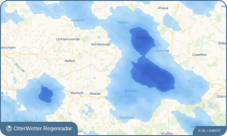 Widget-Vorschau für Burlo Wetter-Widget-Vorschau mit Vorhersagedaten für Burlo