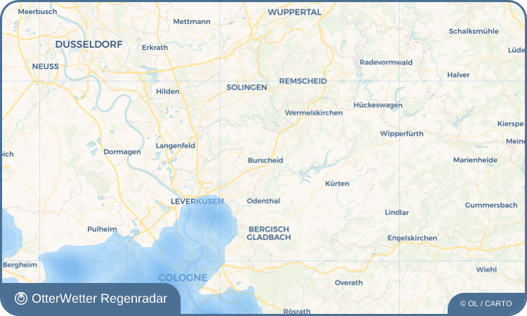 OtterWetter Regenradar-Widget Burscheid