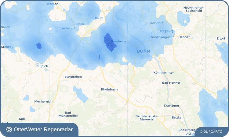 Widget-Vorschau für Buschhoven Wetter-Widget-Vorschau mit Vorhersagedaten für Buschhoven