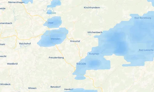 Regenradar Vorschaubild - Aktuelle Niederschläge in Buschhütten und Umgebung