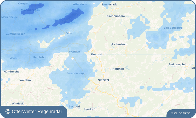 Wetter-Widget-Vorschau mit Vorhersagedaten für Buschhütten
