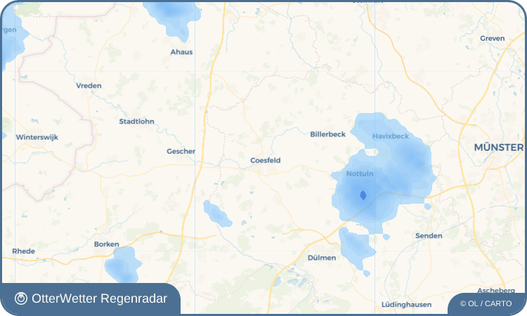 OtterWetter Regenradar-Widget Coesfeld