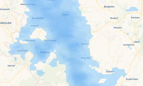 Regenradar Vorschaubild - Aktuelle Niederschläge in D'horn und Umgebung