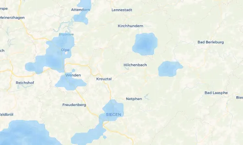 Regenradar-Vorschau: aktuelle Niederschläge in Dahlbruch und Umgebung