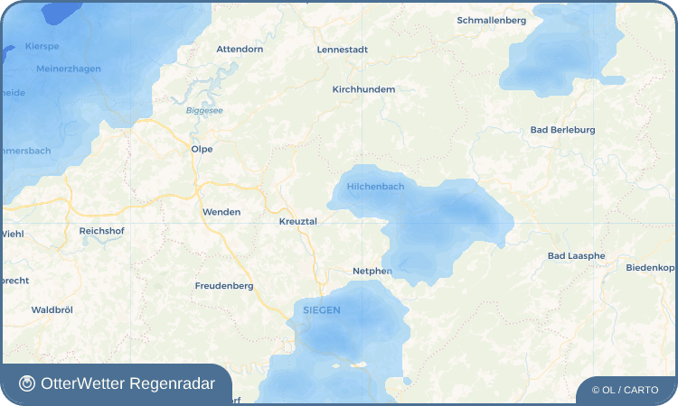 Wetter-Widget-Vorschau mit Vorhersagedaten für Dahlbruch
