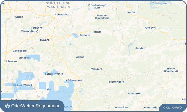 OtterWetter Regenradar-Widget Dahle