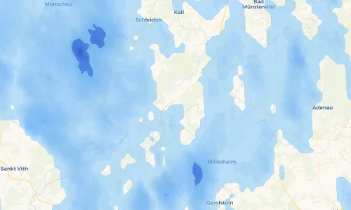 Regenradar Vorschaubild - Aktuelle Niederschläge in Dahlem und Umgebung