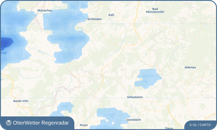 OtterWetter Regenradar-Widget Dahlem