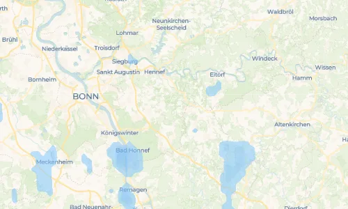 Regenradar-Vorschau: aktuelle Niederschläge in Dahlhausen und Umgebung