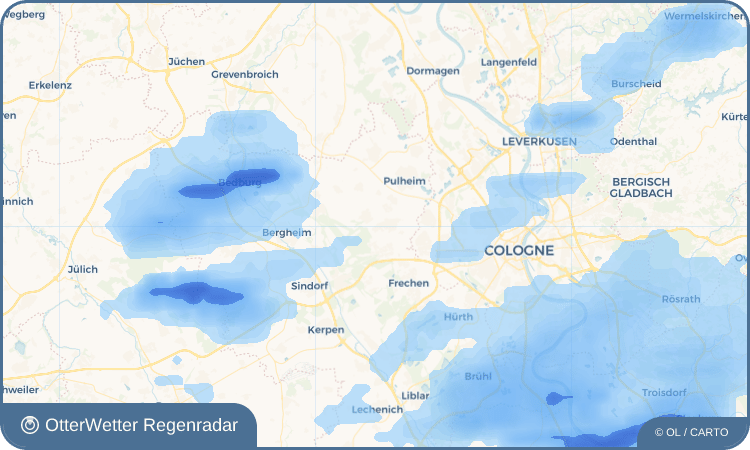 Wetter-Widget-Vorschau mit Vorhersagedaten für Dansweiler