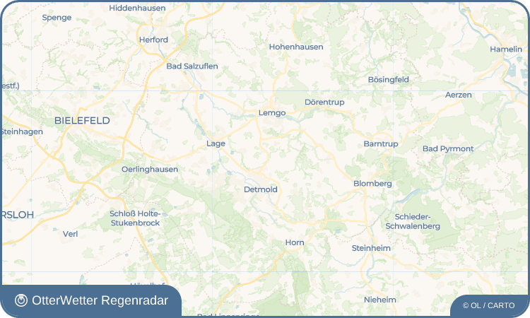 OtterWetter Regenradar-Widget Dehlentrup
