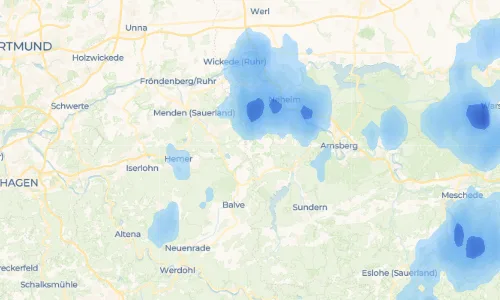 Regenradar Vorschaubild - Aktuelle Niederschläge in Deinstrop und Umgebung