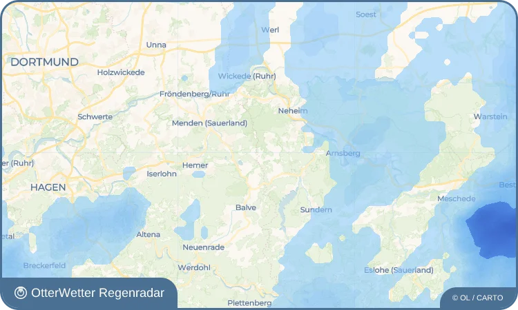Widget-Vorschau für Deinstrop Wetter-Widget-Vorschau mit Vorhersagedaten für Deinstrop