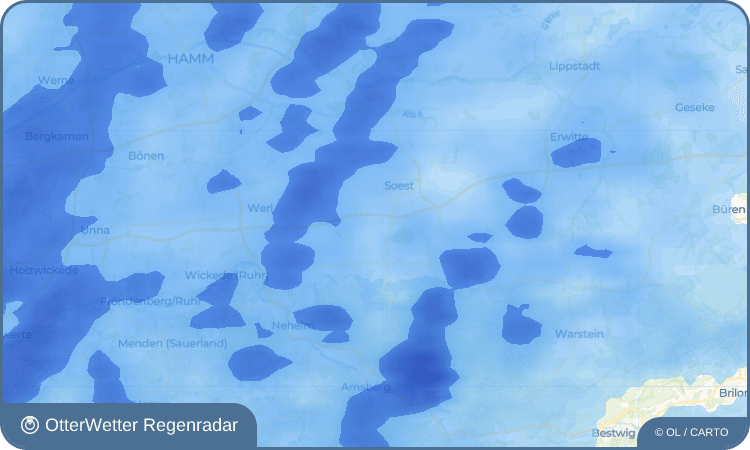 Wetter-Widget-Vorschau mit Vorhersagedaten für Deiringsen