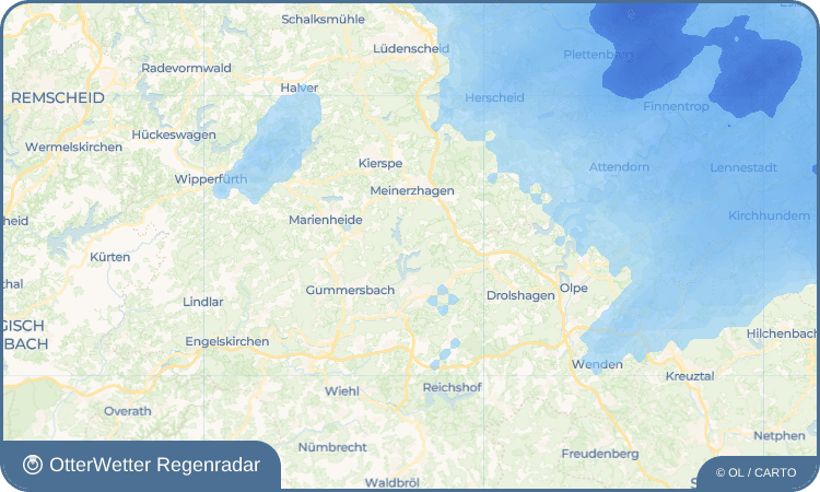 OtterWetter Regenradar-Widget Deitenbach