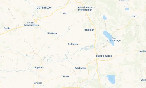 Regenradar Vorschaubild - Aktuelle Niederschläge in Delbrück und Umgebung