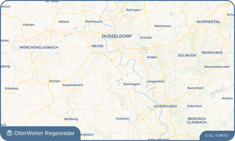 OtterWetter Regenradar-Widget Delrath