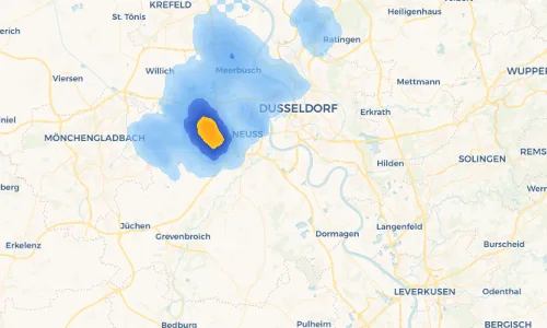 Regenradar Vorschaubild - Aktuelle Niederschläge in Derikum und Umgebung