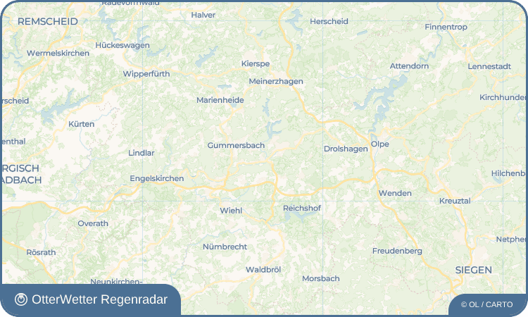 OtterWetter Regenradar-Widget Derschlag
