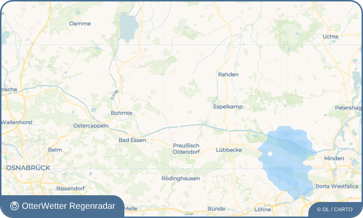 OtterWetter Regenradar-Widget Destel